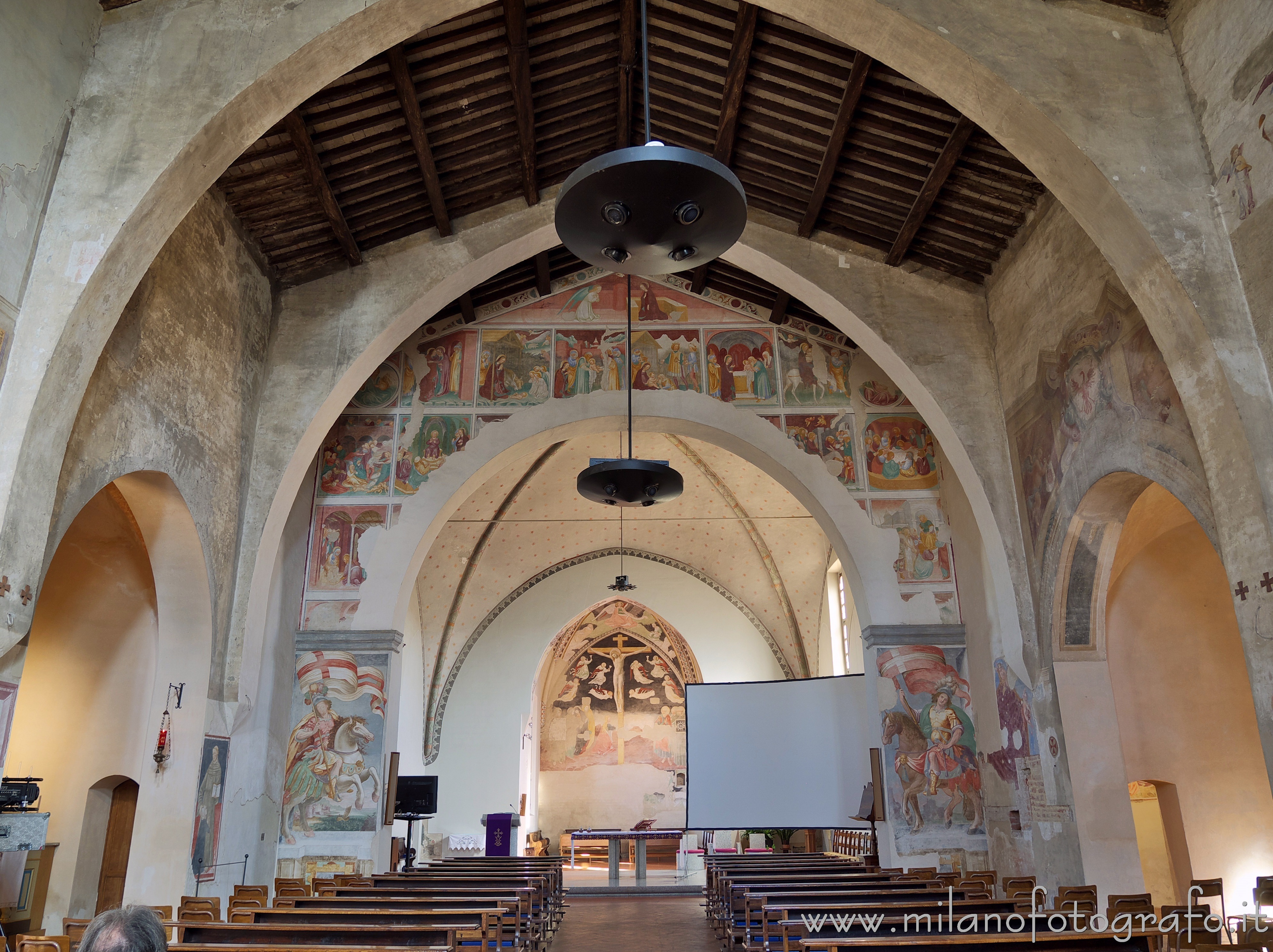 Novara (Italy) - Interior of the Church of the Convent of San Nazzaro della Costa